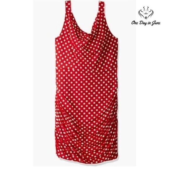 Star Vixen Dresses & Skirts - Star Vixen Sleeveless Ruched Bodycon Dress Size L